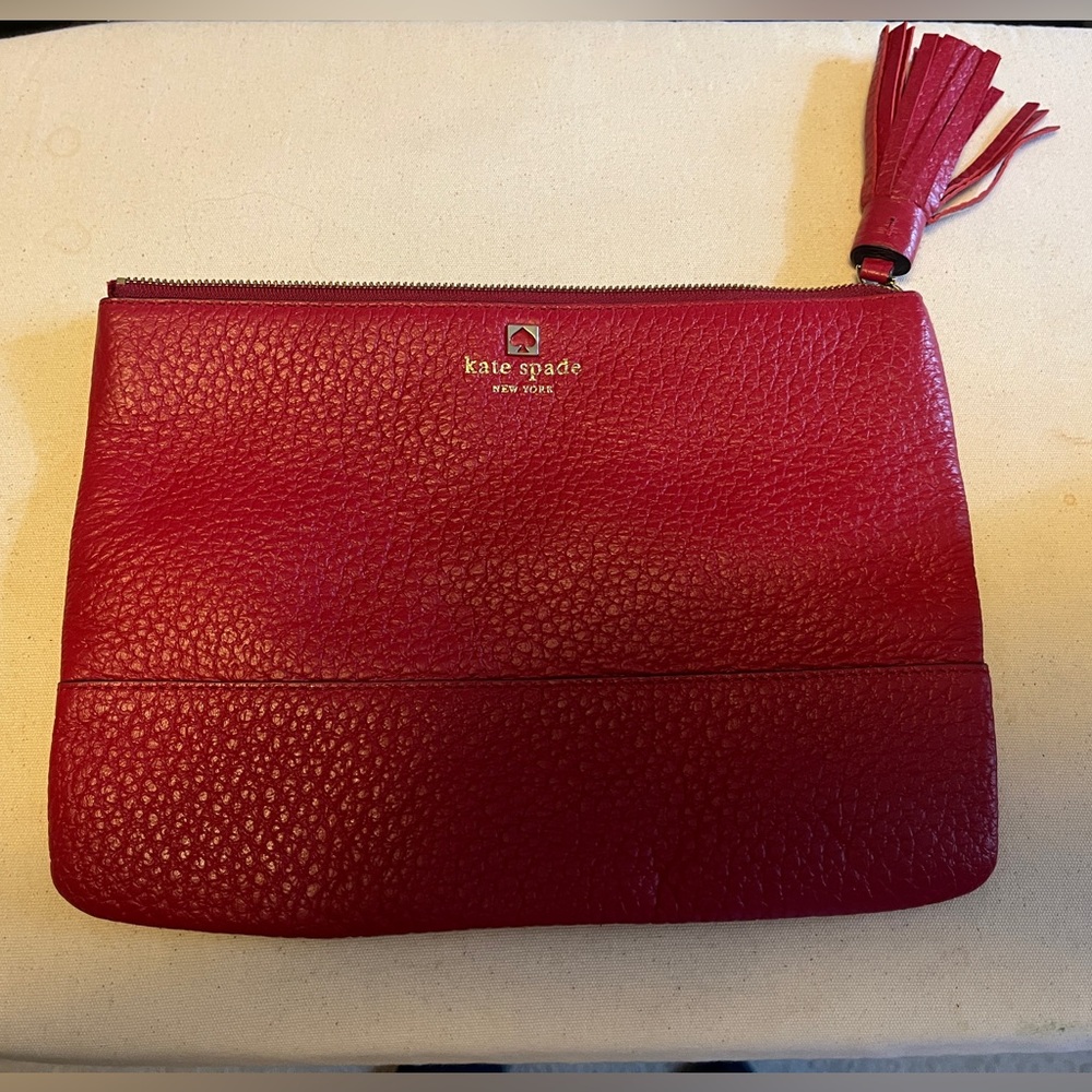 Kate Spade clutch, red